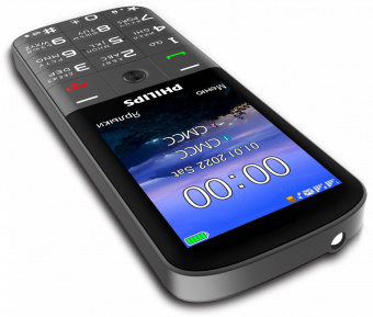 Мобильный телефон Philips E227 Xenium 32Mb темно-серый моноблок 2Sim 2.8" 240x320 0.3Mpix GSM900/1800 FM microSD от магазина РЭССИ