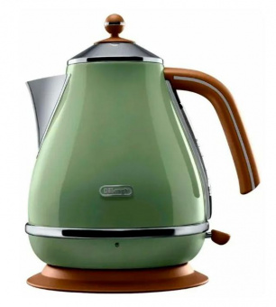 Чайник электрический Delonghi KBOV2001.GR 1.7л. 2000Вт зеленый (корпус: металл) от магазина РЭССИ