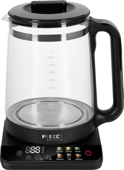 Чайник электрический Red Solution KG1330D 2л. 2000Вт прозрачный/черный корпус: пластик/стекло от магазина РЭССИ