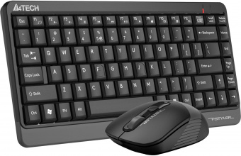Клавиатура + мышь A4Tech Fstyler FG1110 клав:черный/серый мышь:черный/серый USB беспроводная Multimedia (FG1110 GREY) от магазина РЭССИ