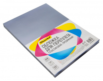 Обложки для переплёта Silwerhof A4 150мкм прозрачный (100шт) (1373591) от магазина РЭССИ