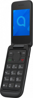 Мобильный телефон Alcatel 2057D OneTouch черный раскладной 2Sim 2.4" 240x320 Nucleus 0.3Mpix GSM900/1800 GSM1900 MP3 FM microSD max32Gb от магазина РЭССИ