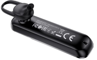 Наушники с микрофоном Hoco E57 черный внутриканальные BT крепление за ухом от магазина РЭССИ