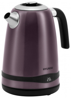 Чайник электрический Hyundai HYK-S4800 1.7л. 2200Вт фиолетовый/черный (корпус: металл) от магазина РЭССИ