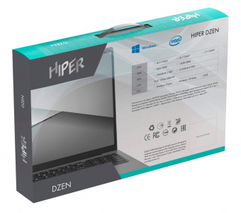 Ноутбук Hiper DZEN MTL1569 Core i5 1135G7 16Gb SSD512Gb Intel Iris Xe graphics 15.6" IPS FHD (1920x1080) Free DOS grey WiFi BT Cam 5700mAh (X1D1481S) от магазина РЭССИ