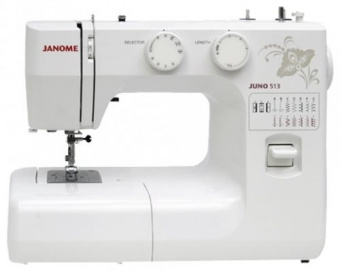 Швейная машина Janome Juno 513 белый/цветы от магазина РЭССИ