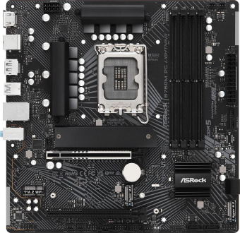Материнская плата Asrock B760M PG LIGHTNING Soc-1700 Intel B760 4xDDR5 mATX AC`97 8ch(7.1) 2.5Gg RAID+HDMI+DP от магазина РЭССИ