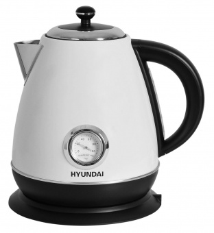 Чайник электрический Hyundai HYK-S4502 1.7л. 2200Вт жемчужный/черный (корпус: нержавеющая сталь/пластик) от магазина РЭССИ