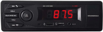 Автомагнитола Soundmax SM-CCR3169B 1DIN 4x40Вт от магазина РЭССИ