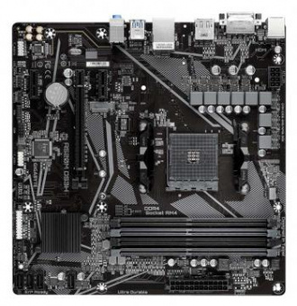 Материнская плата Gigabyte A520M DS3H Soc-AM4 AMD A520 4xDDR4 mATX AC`97 8ch(7.1) GbLAN RAID+DVI+HDMI+DP от магазина РЭССИ