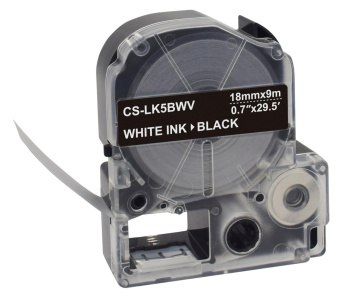 Картридж ленточный Cactus CS-LK5BWV черный для Epson LW400/LW700/LW600P/LW1000P/K400/Z700/Z900 от магазина РЭССИ