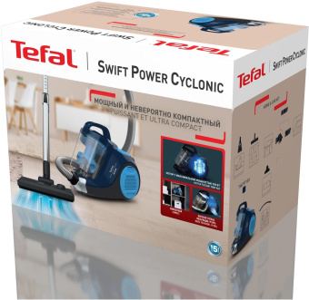 Пылесос Tefal TW2971EA 2100Вт синий/черный от магазина РЭССИ
