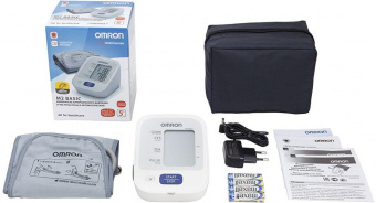 Тонометр автоматический Omron M2 Basic (HEM-7121-ARU) с адаптером от магазина РЭССИ