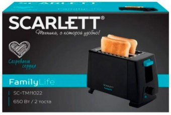 Тостер Scarlett SC-TM11022 650Вт черный от магазина РЭССИ