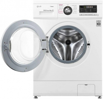 Стиральная машина LG F1096SDS3 класс: A загр.фронтальная макс.:4кг белый от магазина РЭССИ