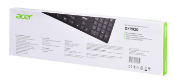 Клавиатура Acer OKR020 черный USB беспроводная slim Multimedia от магазина РЭССИ