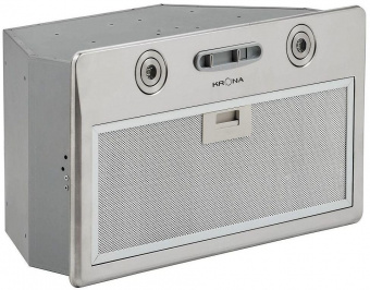 Вытяжка встраиваемая Krona Runa 600 S нержавеющая сталь управление: кнопочное (1 мотор) от магазина РЭССИ