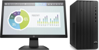 Комплект HP 290 G9 MT i3 12100 (3.3) 16Gb SSD512Gb UHDG 730 FreeDOS GbitEth 180W kb мышь клавиатура черный монитор в комплекте P204 (9M936AT/16GB) от магазина РЭССИ