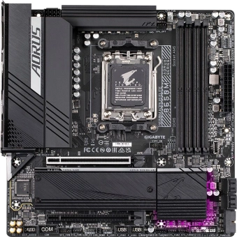 Материнская плата Gigabyte B650M AORUS ELITE SocketAM5 AMD B650 mATX AC`97 8ch(7.1) 2.5Gg RAID+HDMI+DP от магазина РЭССИ