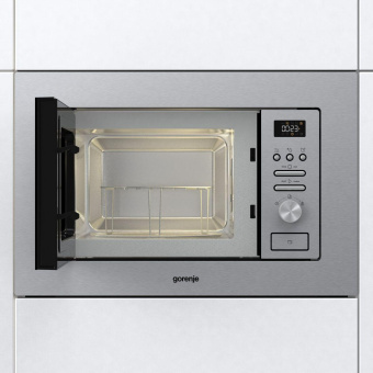 Микроволновая печь Gorenje BM201AG1X 20л. 800Вт нержавеющая сталь (встраиваемая) от магазина РЭССИ
