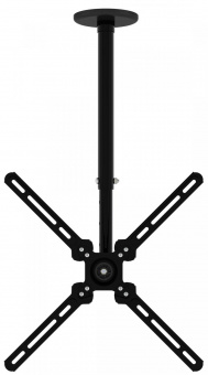 Кронштейн для телевизора Cactus CS-CP07 черный 23"-55" макс.45кг потолочный поворот и наклон от магазина РЭССИ