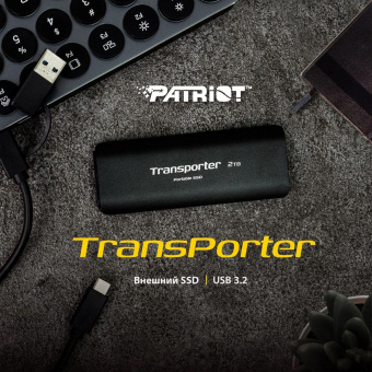 Накопитель SSD Patriot USB-C 4TB PTP4TBPEC Transporter 2.5" черный от магазина РЭССИ