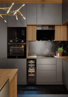 Винный шкаф Lex LWD3017BL dual zone 1-нокамерн. черный от магазина РЭССИ