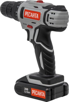 Дрель-шуруповерт Ресанта ДА-20-2ЛК аккум. патрон:быстрозажимной (кейс в комплекте) (75/14/11) от магазина РЭССИ