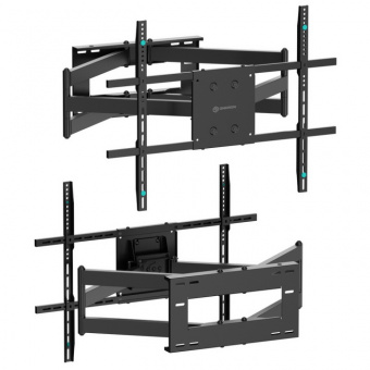 Кронштейн для телевизора Onkron M8L черный 42"-110" макс.100кг настенный поворотно-выдвижной и наклонный от магазина РЭССИ