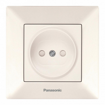 Розетка силов. Panasonic Arkedia WMTC02112BG-RU скрыт. зазем. штор. IP20 бежевый (упак.:1шт) от магазина РЭССИ