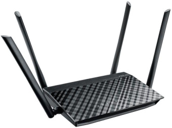 Роутер беспроводной Asus RT-AC1200 V2 (RT-AC1200) AC1200 10/100BASE-TX черный от магазина РЭССИ