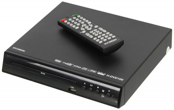 Плеер DVD Hyundai H-DVD100 черный ПДУ от магазина РЭССИ