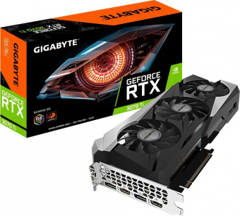 Видеокарта Gigabyte PCI-E 4.0 GV-N307TGAMING-8GD NVIDIA GeForce RTX 3070TI 8192Mb 256 GDDR6X 1830/19000 HDMIx2 DPx2 HDCP Ret от магазина РЭССИ