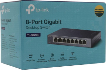 Коммутатор TP-Link TL-SG108 8G неуправляемый от магазина РЭССИ