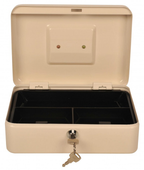 Ящик для денег без номинала Cactus CS-CB-003WT 90x250x180 бежевый сталь 1.367кг от магазина РЭССИ