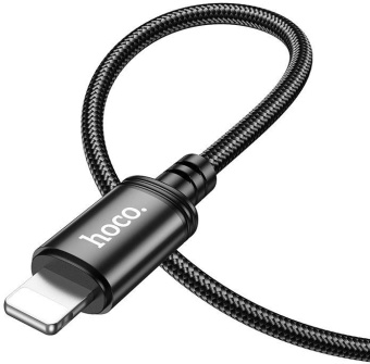 Кабель Hoco X89 Wind iP USB Type-C (m)-Lightning (m) 1м черный коробка от магазина РЭССИ