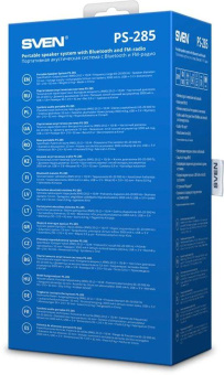 Колонка порт. Sven АС PS-285 черный 20W 1.0 BT/3.5Jack 10м 3000mAh (SV-020873) от магазина РЭССИ