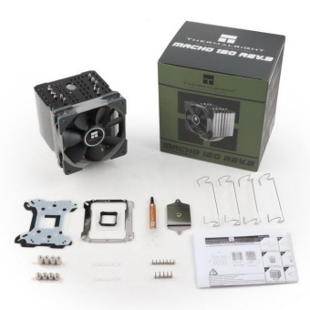Устройство охлаждения(кулер) Thermalright Macho 120 Rev.B Soc-AM4/AM3+/1150/1151/1200/2011/2066/1700 4-pin 19-25dB Al+Cu Ret (MACHO-120-B) от магазина РЭССИ