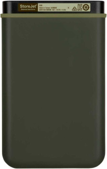 Жесткий диск Transcend USB 3.0 1Tb TS1TSJ25M3G StoreJet 25M3 (5400rpm) 2.5" зеленый от магазина РЭССИ