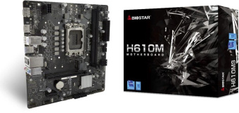 Материнская плата Biostar H610MS  Soc-1700 Intel H610 2xDDR4 mATX AC`97 8ch(7.1) GbLAN RAID+HDMI+DP от магазина РЭССИ