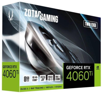 Видеокарта Zotac PCI-E 4.0 RTX 4060 Ti TWIN EDGE NVIDIA GeForce RTX 4060TI 8Gb 128bit GDDR6 2535/18000 HDMIx1 DPx3 HDCP Ret от магазина РЭССИ