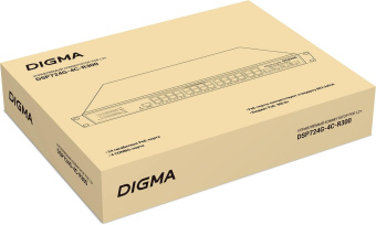 Коммутатор Digma DSP724G-4C-R300 (L2+) 24x1Гбит/с 4xКомбо(1000BASE-T/SFP) 24PoE 24PoE+ 300W управляемый от магазина РЭССИ
