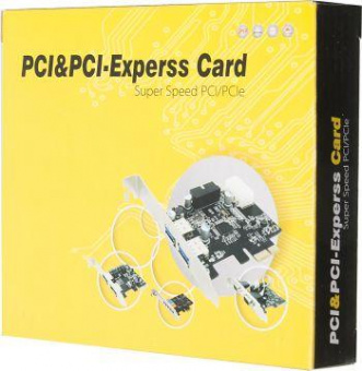 Контроллер PCI-E ASM1061 SATA III 2xE-SATA 2xSATA Ret от магазина РЭССИ