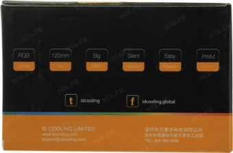 Устройство охлаждения(кулер) ID-Cooling DK-03i RGB PWM Soc-1151/1200 4-pin 14-26dB Al 100W 360gr LED Ret от магазина РЭССИ