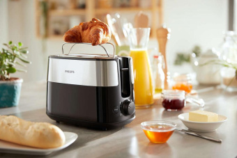 Тостер Philips HD2516 830Вт черный/стальной от магазина РЭССИ