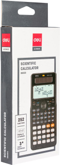 Калькулятор научный Deli ED82ES черный 10+2-разр. от магазина РЭССИ