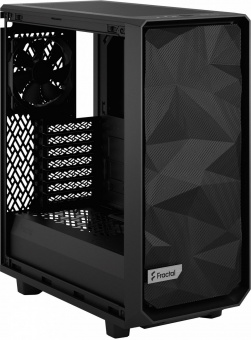 Корпус Fractal Design Meshify 2 Compact Solid черный без БП ATX 5x120mm 4x140mm 2xUSB3.0 audio bott PSU от магазина РЭССИ
