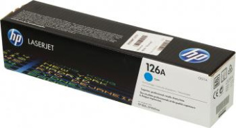 Картридж лазерный HP 126A CE311A голубой (1000стр.) для HP LJ CP1025 от магазина РЭССИ