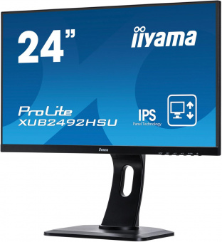 Монитор Iiyama 23.8" ProLite XUB2492HSU-B1 черный IPS LED 16:9 HDMI M/M матовая HAS Piv 1000:1 250cd 178гр/178гр 1920x1080 VGA DP FHD USB 5.4кг от магазина РЭССИ