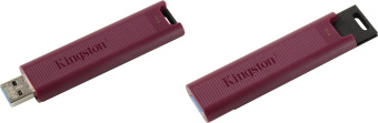 Флеш Диск Kingston 1Tb DataTraveler Max DTMAXA/1TB USB3.2 черный/бордовый от магазина РЭССИ